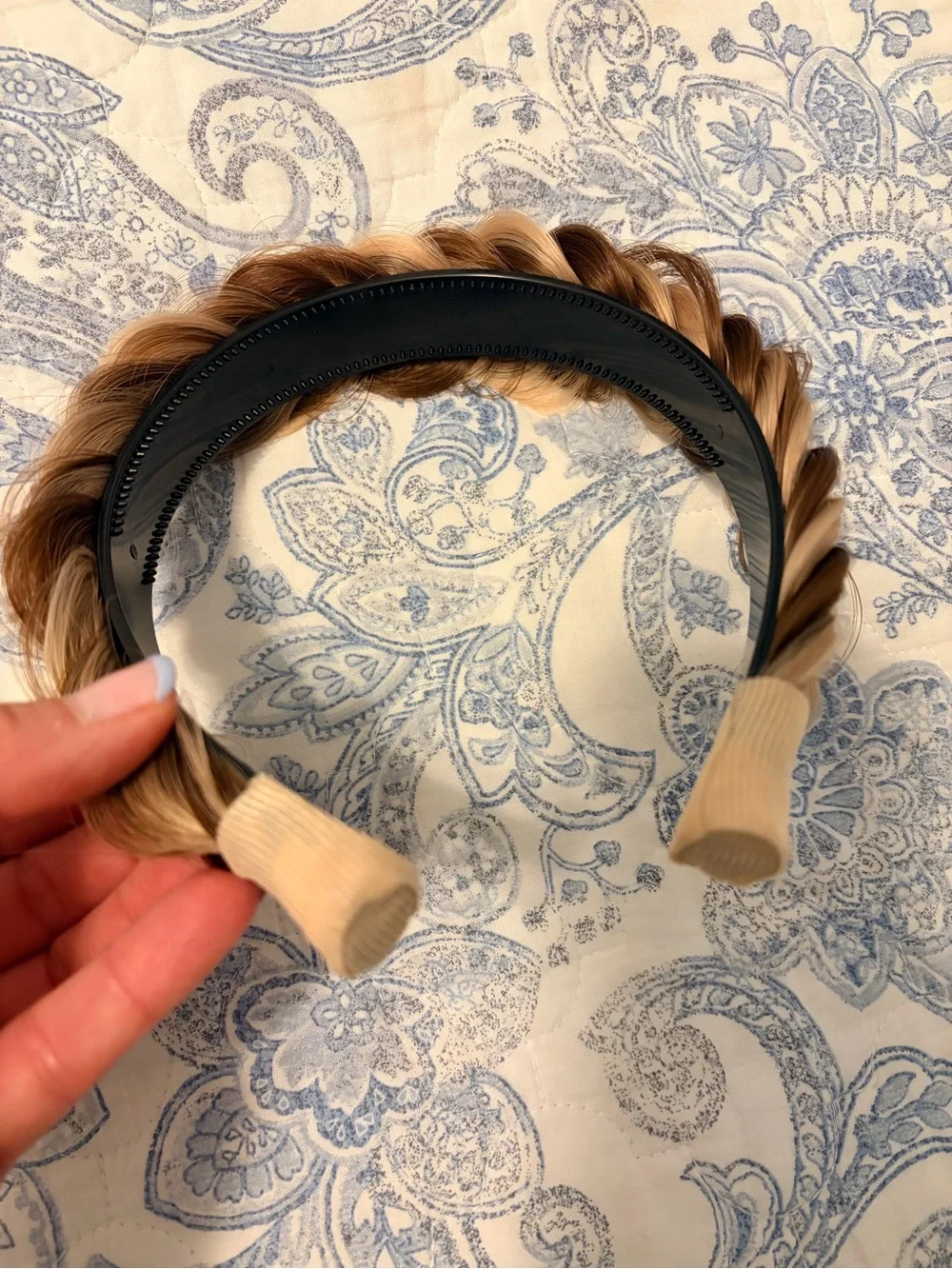 Braided Brown Blonde Headband - Women Hair